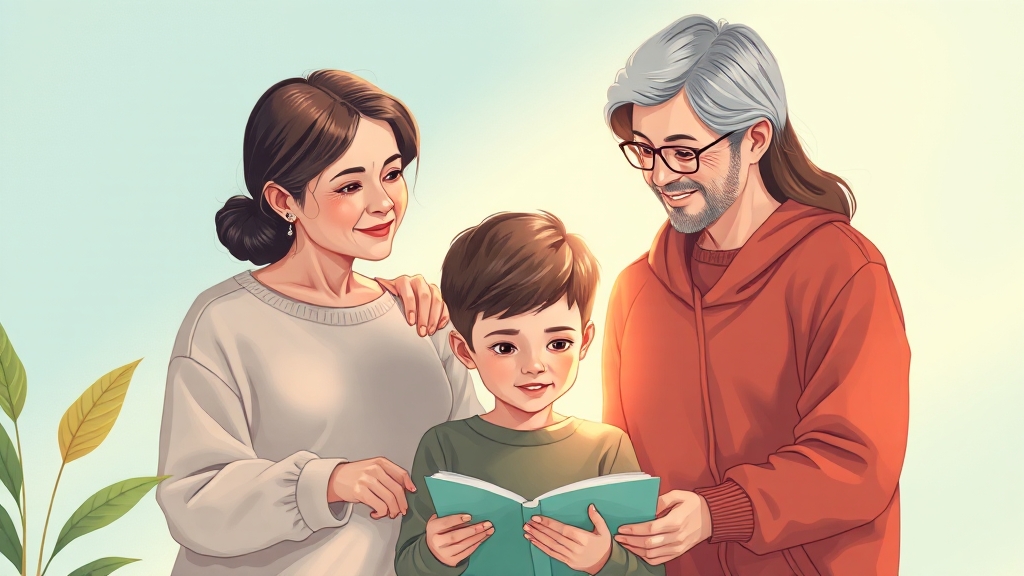 아동 양육 조언 (illustration 스타일)