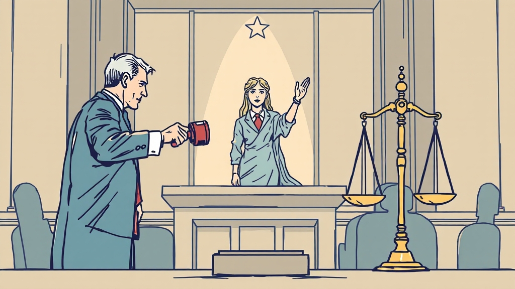 형사재판 절차 한눈에 보기 (illustration 스타일)