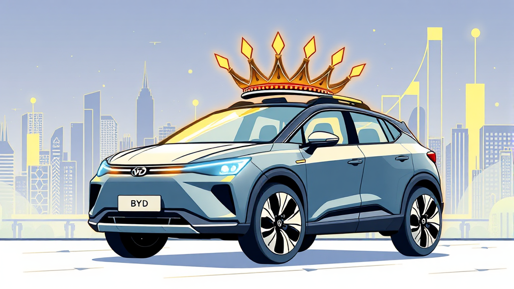 BYD, 어떻게 성장했을까? (illustration 스타일)