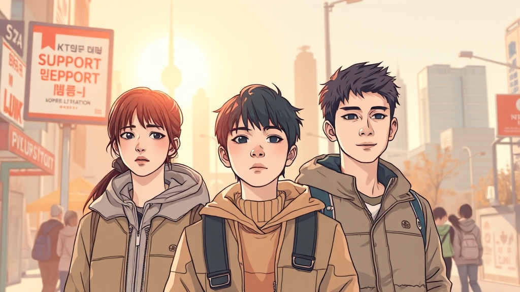 전세사기 피해 청년 지원 (illustration 스타일)