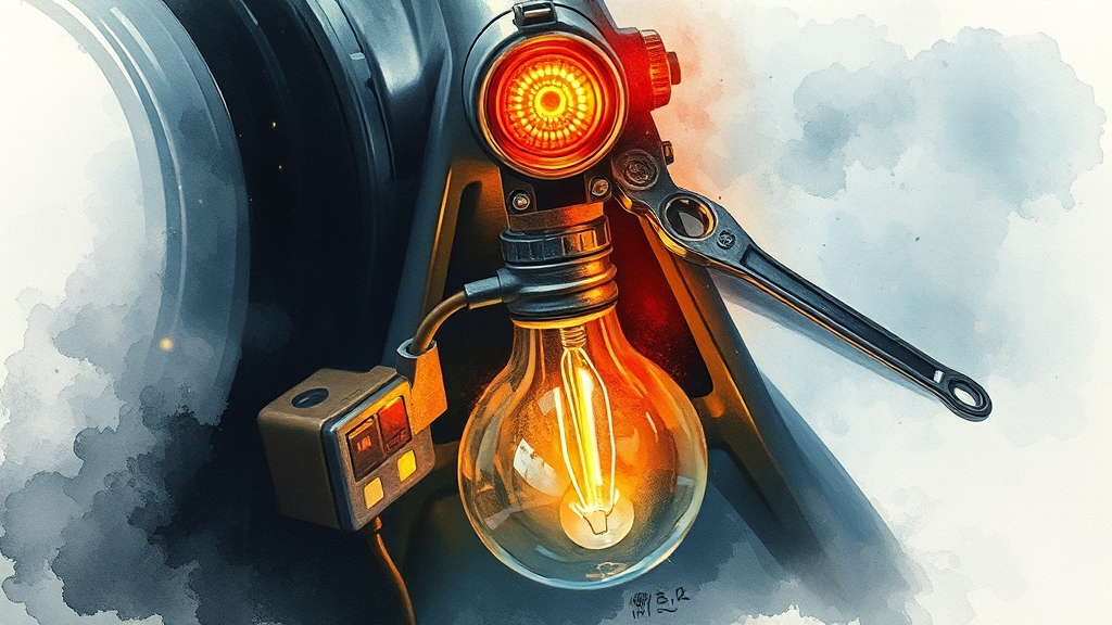 깜빡이 고장, 왜 생길까? (watercolor 스타일)