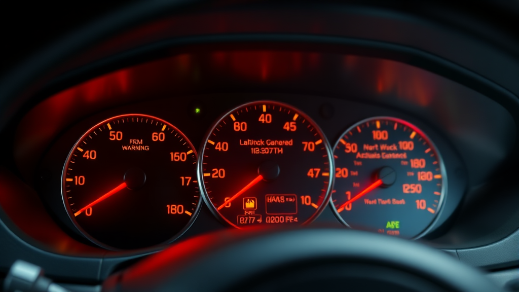 안전 운전을 위한 경고등 상식 총정리 (realistic 스타일)