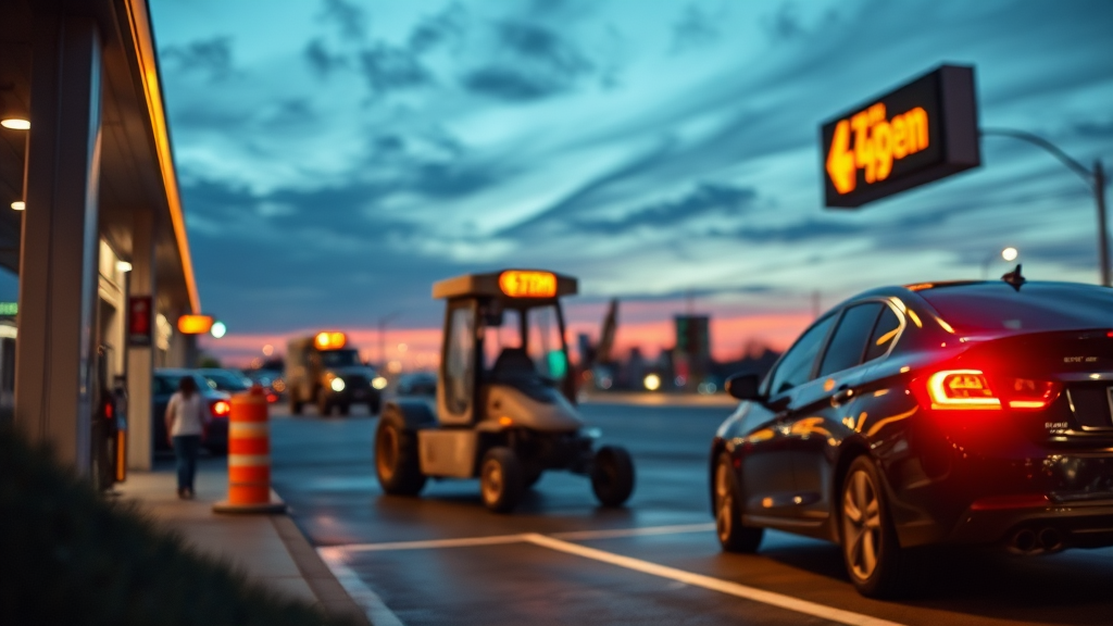 실시간 기름값 정보 확인의 중요성과 절약 효과 (realistic 스타일)