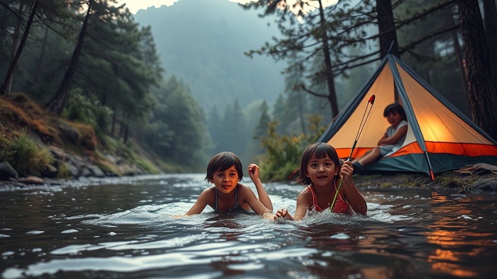 안전 및 힐링을 위한 주의사항 (realistic 스타일)