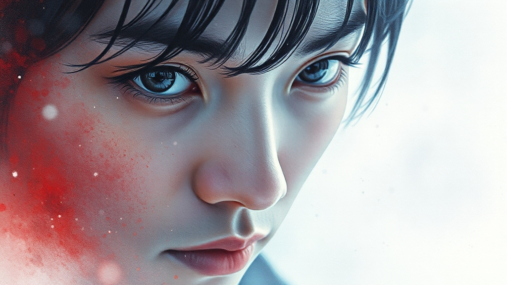 주요 등장인물 관계 변화 (watercolor 스타일)