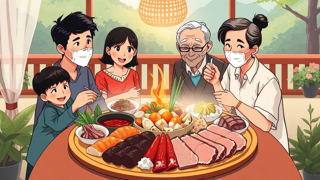 2025년 보양식 트렌드 (cartoon 스타일)
