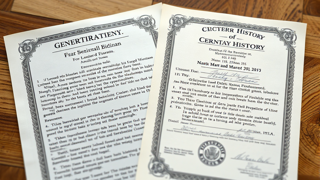 주민등록등본과 초본, 무엇이 다를까요? (realistic 스타일)