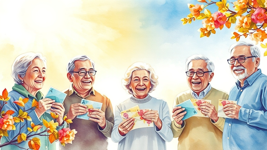 연금액, 어떻게 계산될까요? (watercolor 스타일)