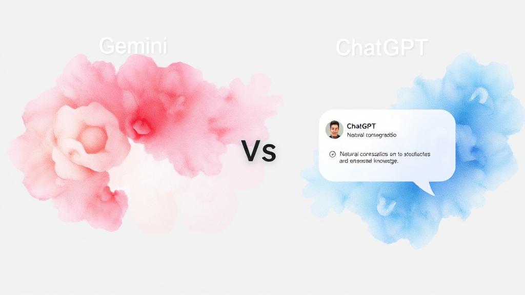 제미나이와 챗GPT 기능 비교 차트