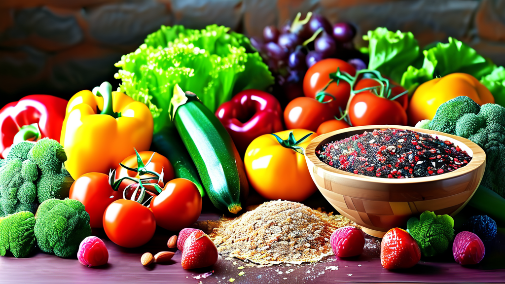 꼭 챙겨야 할 영양소와 추천 식품 (realistic 스타일)