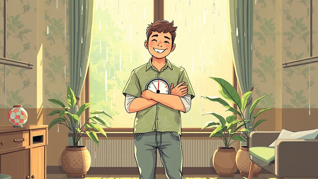 습도 관리, 왜 중요할까? (illustration 스타일)