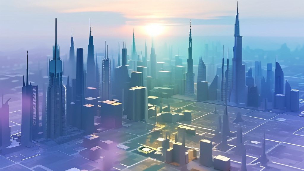 경제 동향 및 산업 분석 (watercolor 스타일)