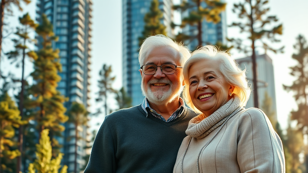 도심형 실버타운 비용 분석 (realistic 스타일)