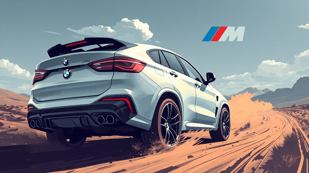 X6 M 컴페티션: 주행 경험 (illustration 스타일)