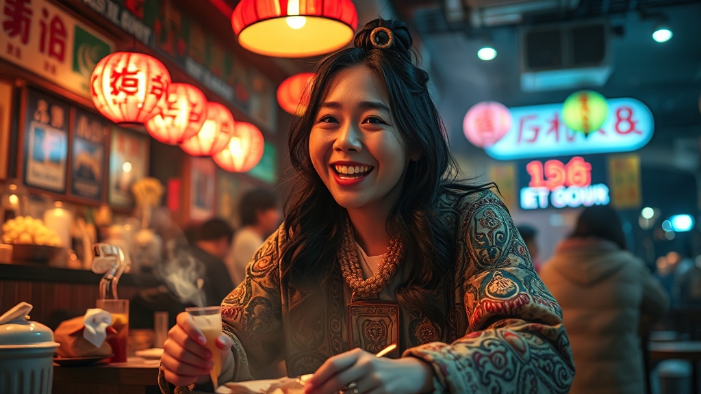 현재는 고깃집 사장님? (realistic 스타일)