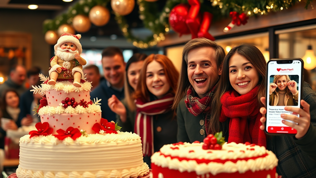 투썸 케이크 예약: 픽업 및 변경 안내 (realistic 스타일)