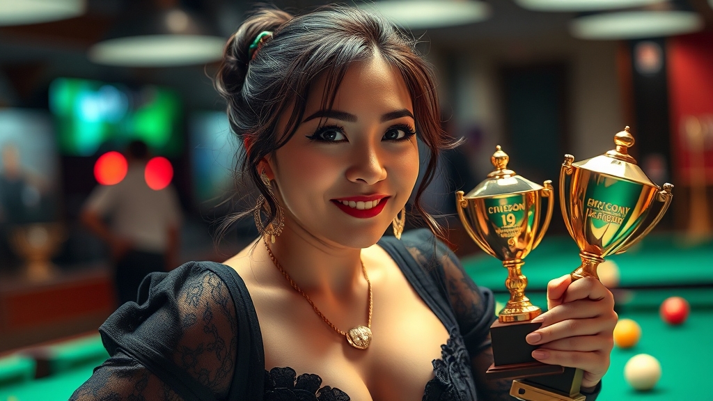 LPBA 주요 활약 및 우승 기록 (realistic 스타일)