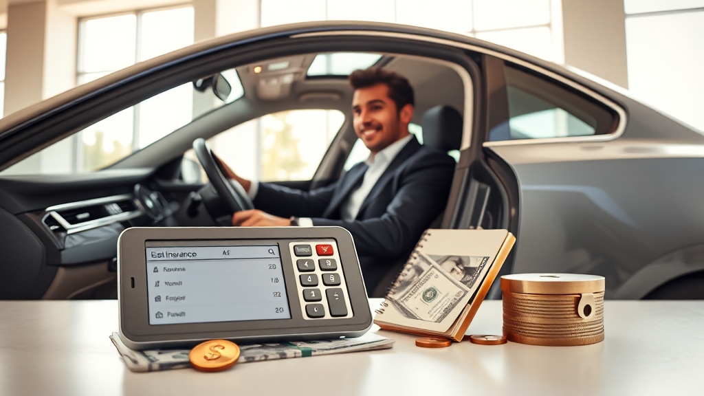 자동차 보험료 산정 방식 및 절약 실수 (realistic 스타일)