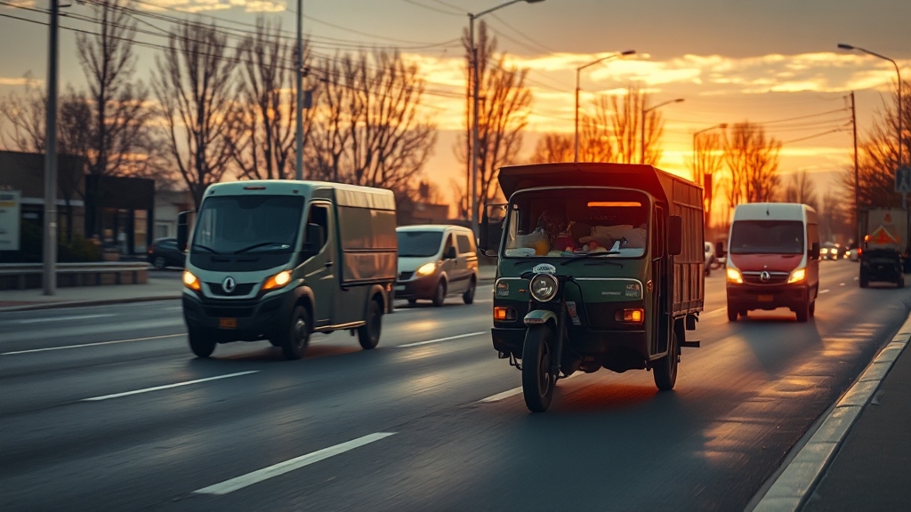 새벽 배송, 경제에 미치는 영향은? (realistic 스타일)