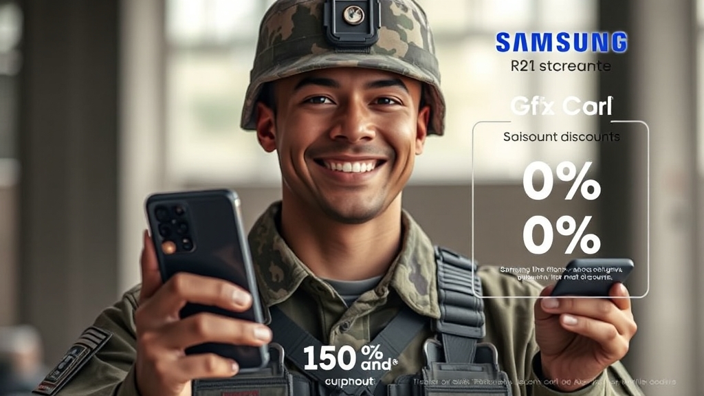 군인 할인 혜택 (realistic 스타일)