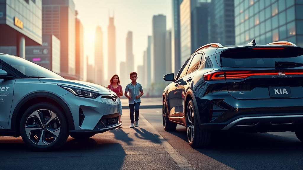 기아 전기차 구매 가이드 (realistic 스타일)