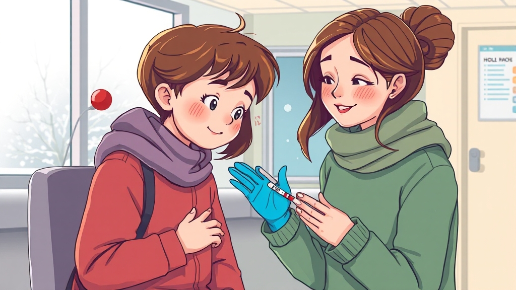 독감 예방접종, 왜 필요할까? (illustration 스타일)