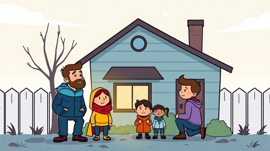 국민임대아파트, 누가 신청할 수 있나요? (cartoon 스타일)