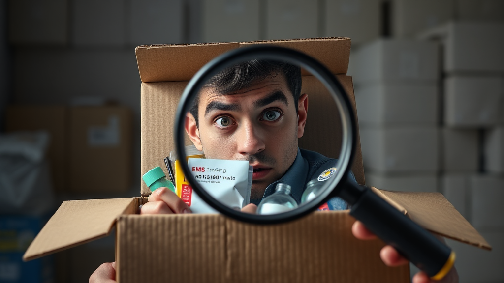 EMS 분실 시 대처 방법, 당황하지 마세요! (realistic 스타일)