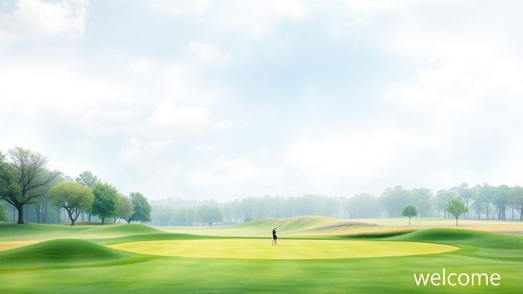골프장 시설은 어떤데? (watercolor 스타일)