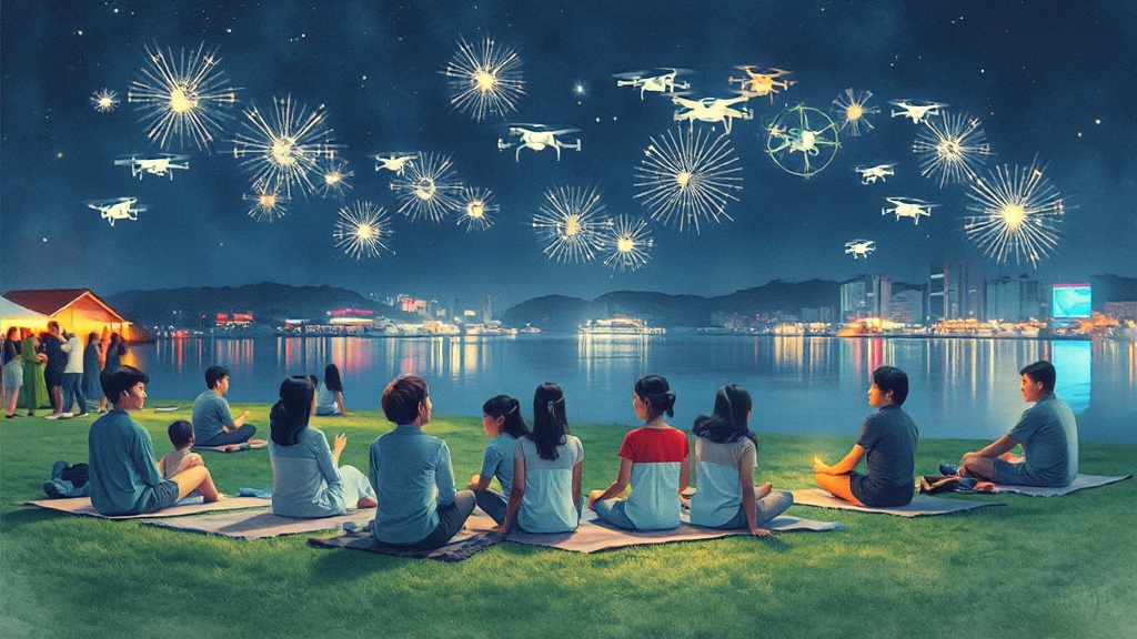 한강페스티벌 즐기기 팁 (watercolor 스타일)