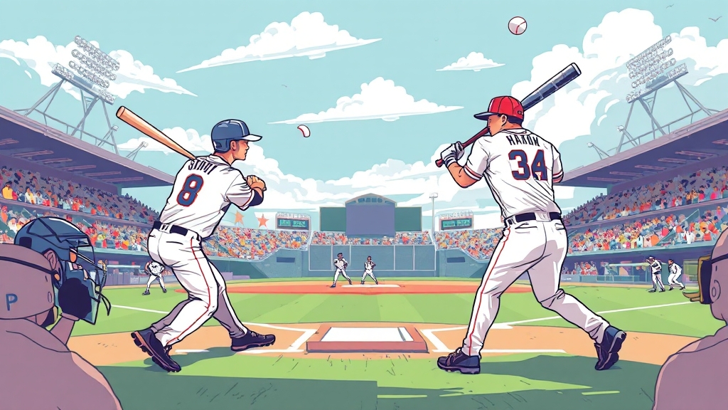 양 팀 주요 선수 분석 (illustration 스타일)