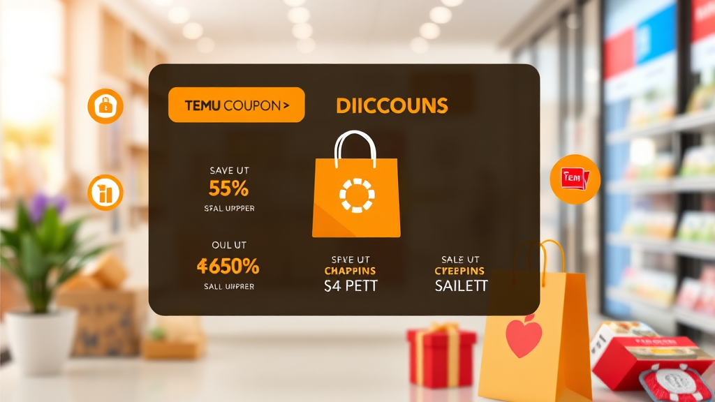 테무 할인쿠폰, 종류별 완벽 활용 가이드 (realistic 스타일)