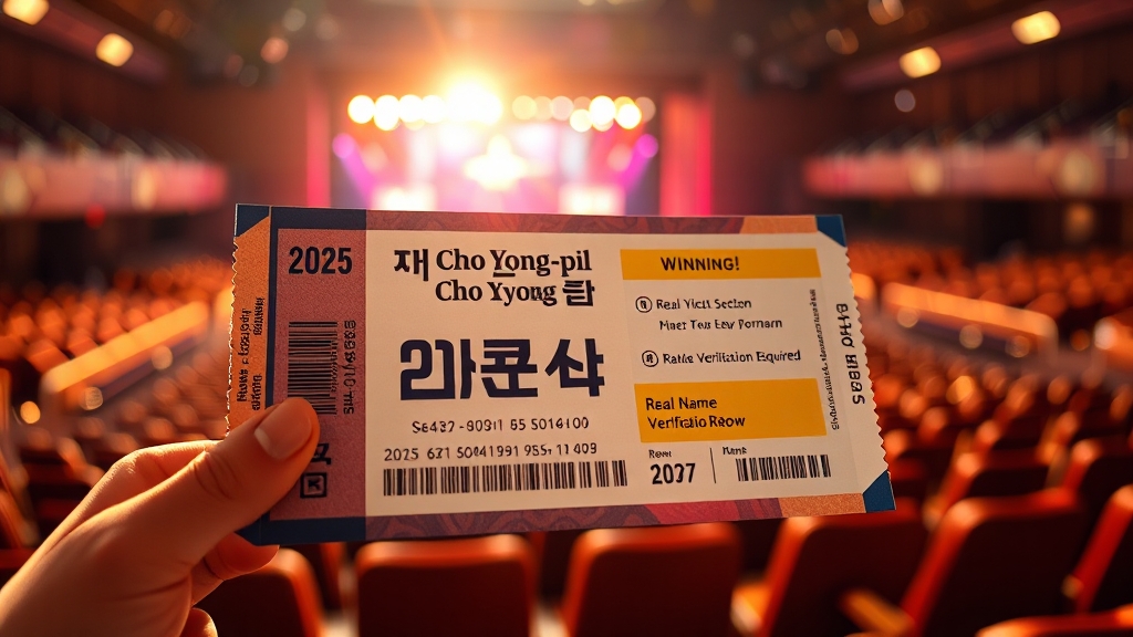 티켓 예매 완벽 가이드 (realistic 스타일)