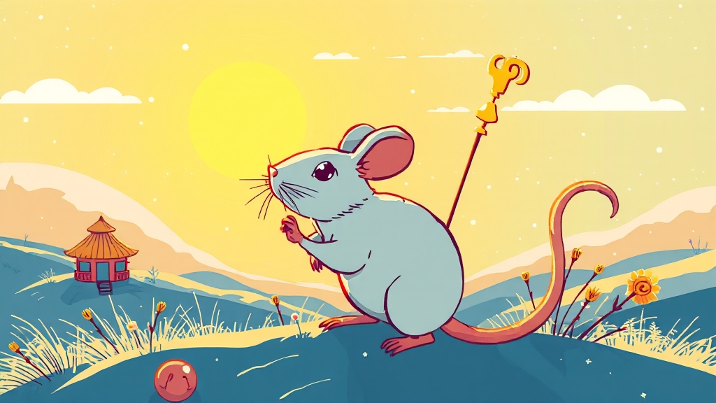 쥐띠 이사 방향 (2026년): 삼재를 피하는 방법 (illustration 스타일)