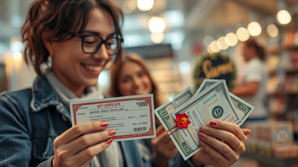 유효기간 지난 상품권 환불 (realistic 스타일)