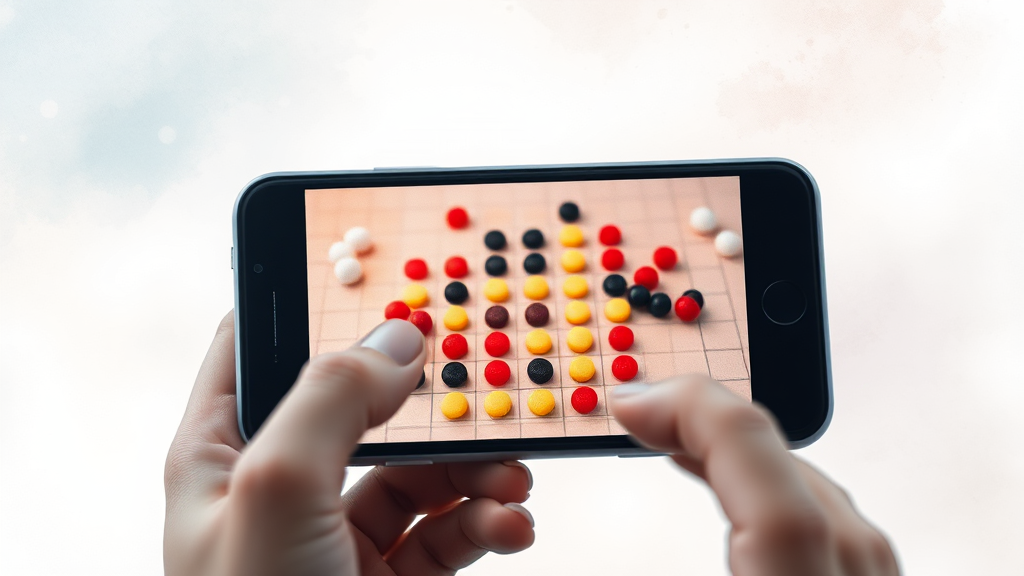 모바일 앱 설치 및 연동 (watercolor 스타일)