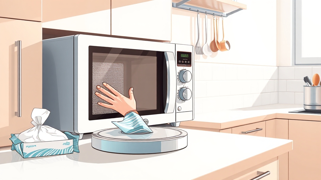 외부 & 회전판 청소, 놓치지 마세요! (illustration 스타일)