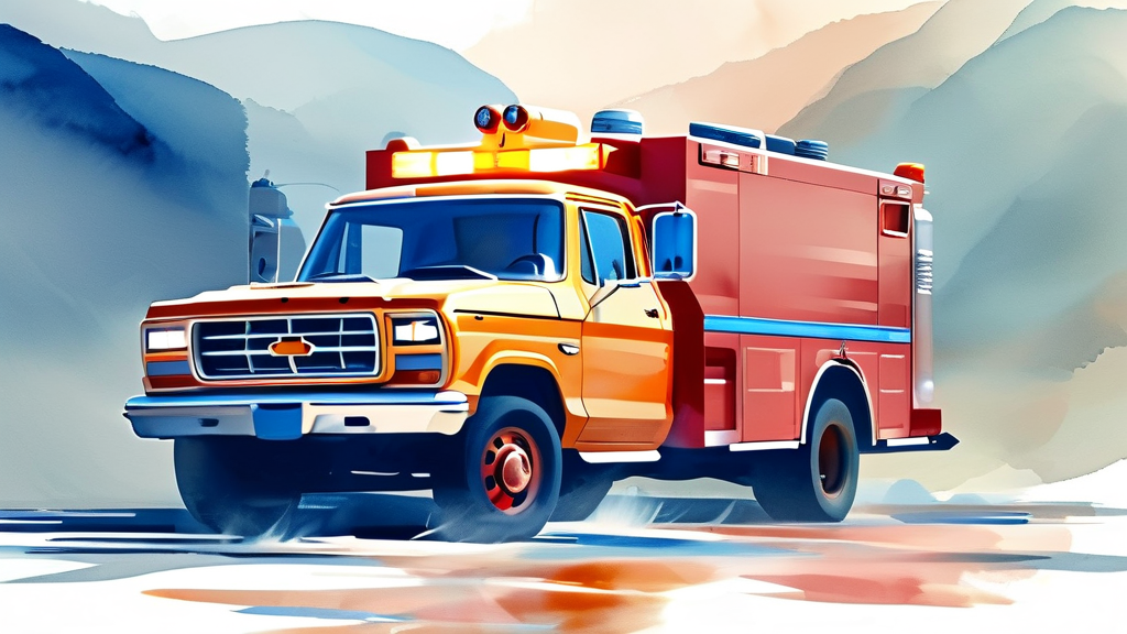 메리츠화재 자동차보험 긴급출동 서비스, 무엇을 제공하나요? (watercolor 스타일)