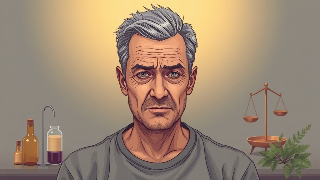 남성 갱년기, 대체 뭘까? 🤔 (illustration 스타일)