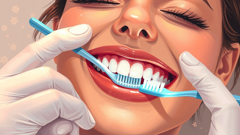 시중 칫솔 비교 분석 (illustration 스타일)