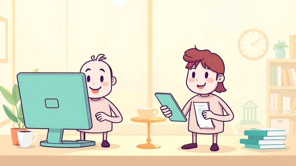 분할 납부, 신청 및 확인 방법 (cartoon 스타일)