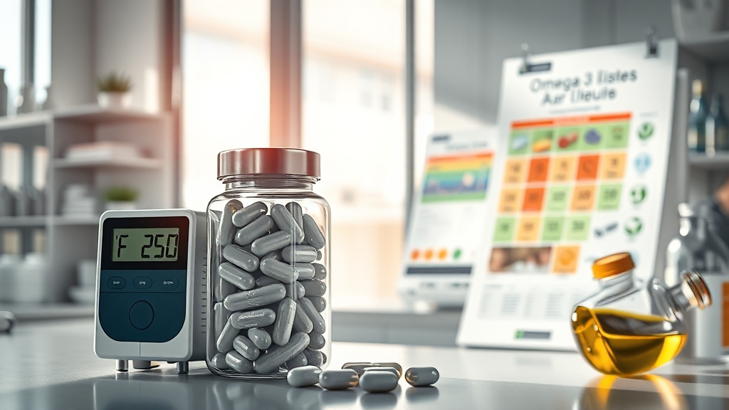 오메가3 품질 판별 체크리스트 (realistic 스타일)