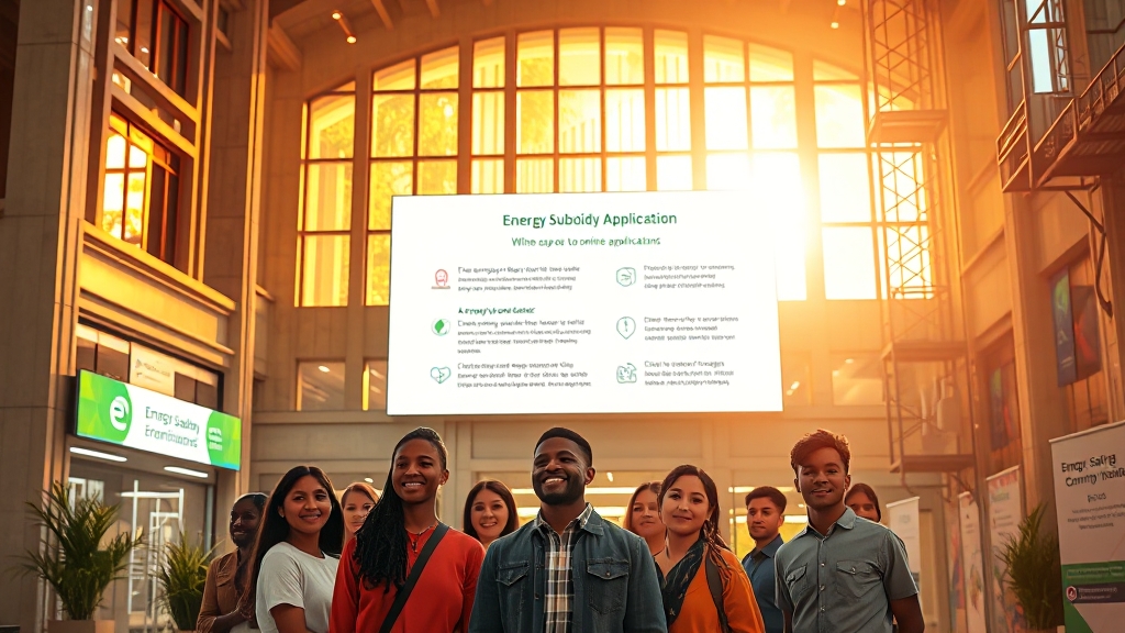 에너지 지원금 신청 방법 (realistic 스타일)