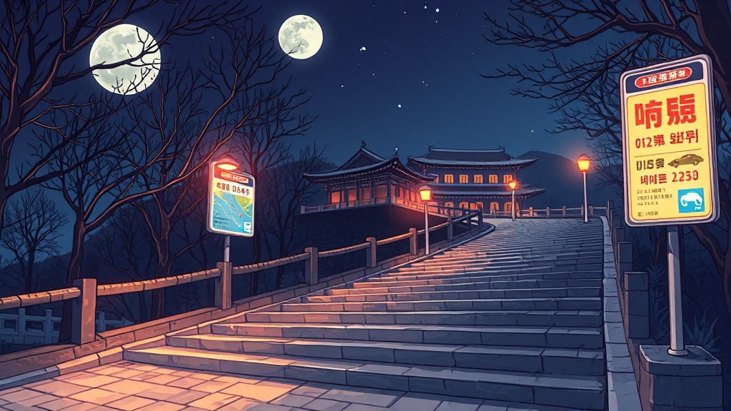 교통편 & 주차 정보 (cartoon 스타일)