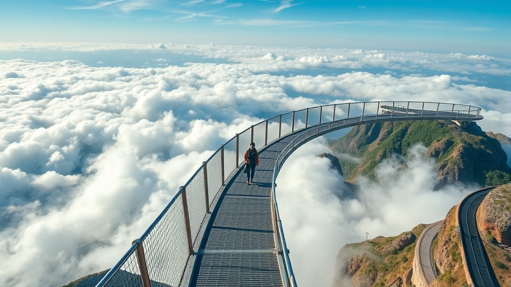 발왕산 스카이워크 탐험 (realistic 스타일)