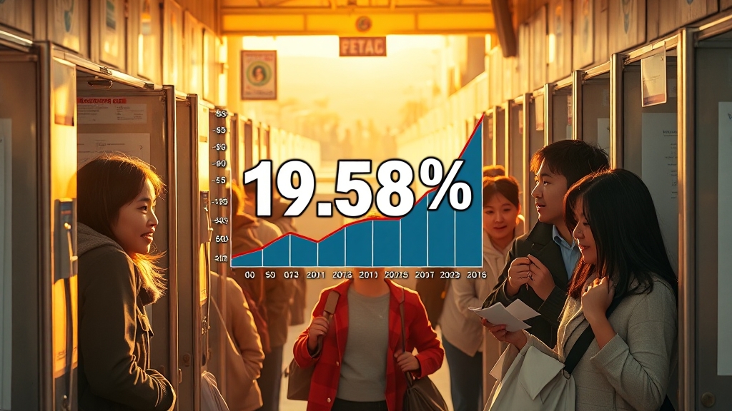 대전 사전투표율, 얼마나 높았나? (realistic 스타일)