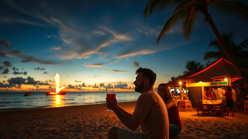 소나시 비치 바 소개 (realistic 스타일)