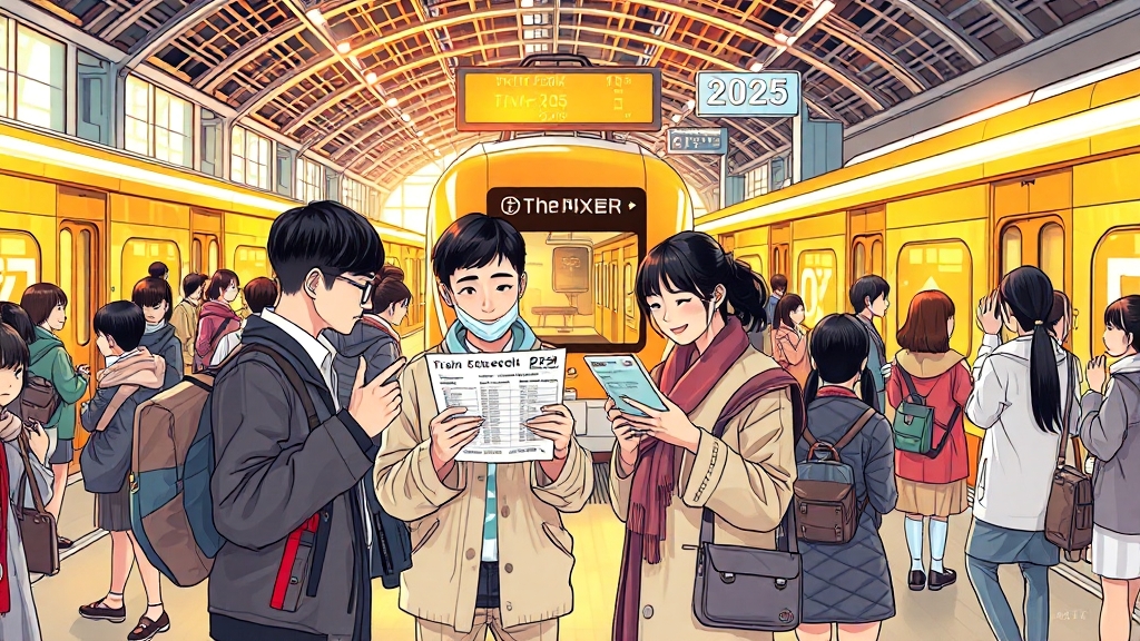 2025 추석 예매 일정 (illustration 스타일)