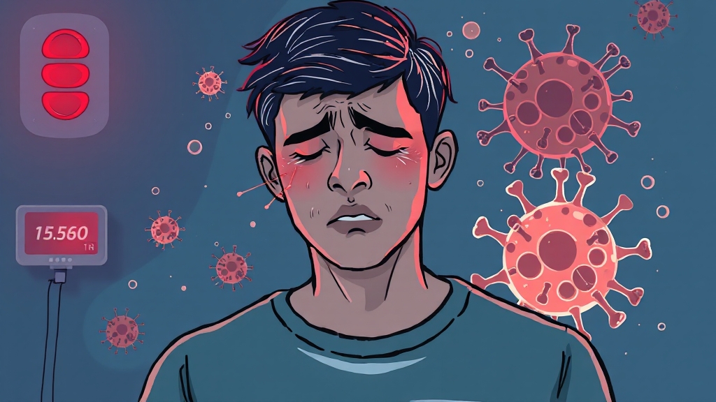 A형 독감 증상 및 특징 (illustration 스타일)