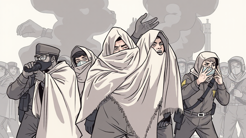 7급 공무원 갑질 사건 개요 (illustration 스타일)